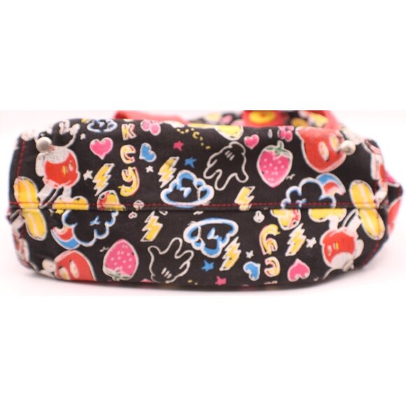 Disneyland Resort Mickey Mouse All Over Print Tote Bag 100% Cotton Book Bag Vtg - Picture 4 of 16